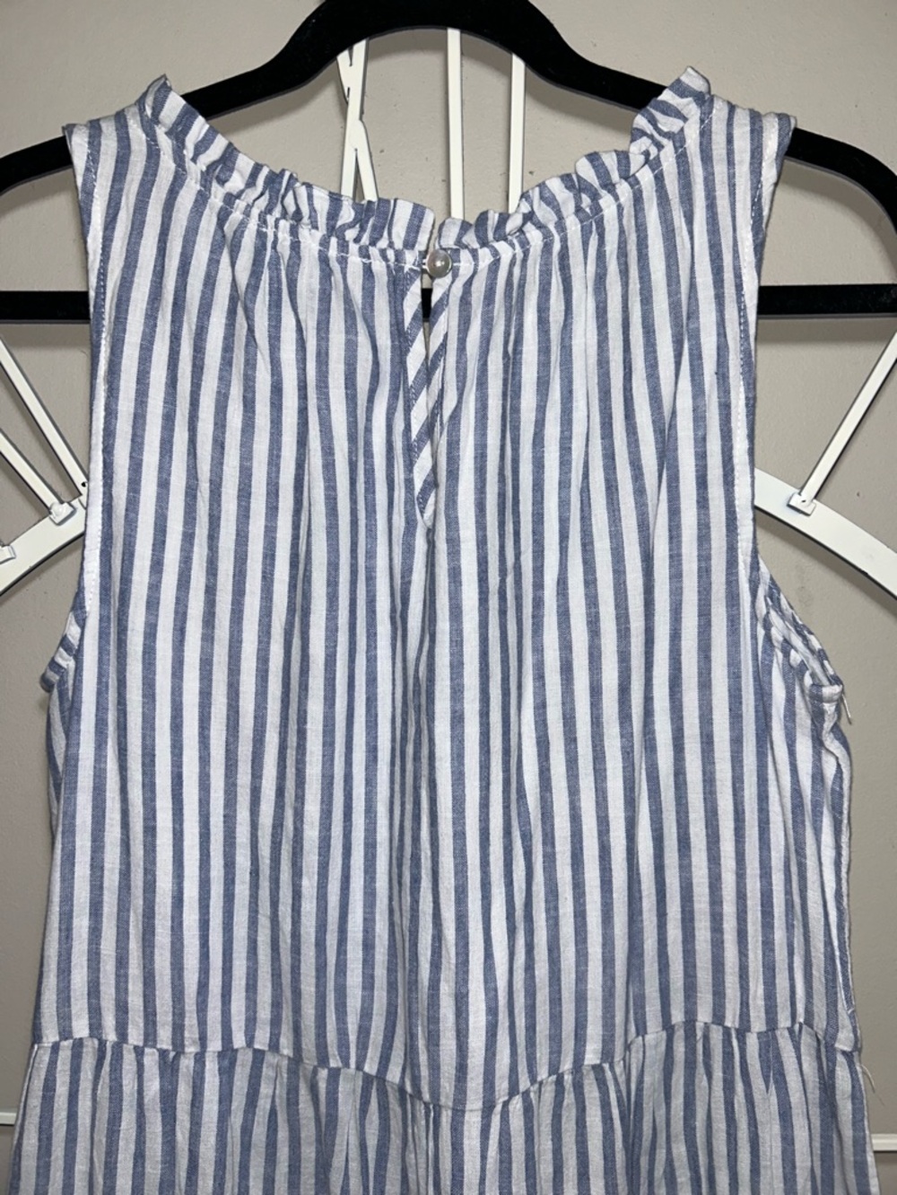 NWT Beachlunchlounge Saison Linen Blend Misty Lines Colorway Sundress - Picture 7 of 9